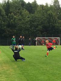 Fu&szlig;ball F-Jugend vom SV Kirchbarkau im Spiel